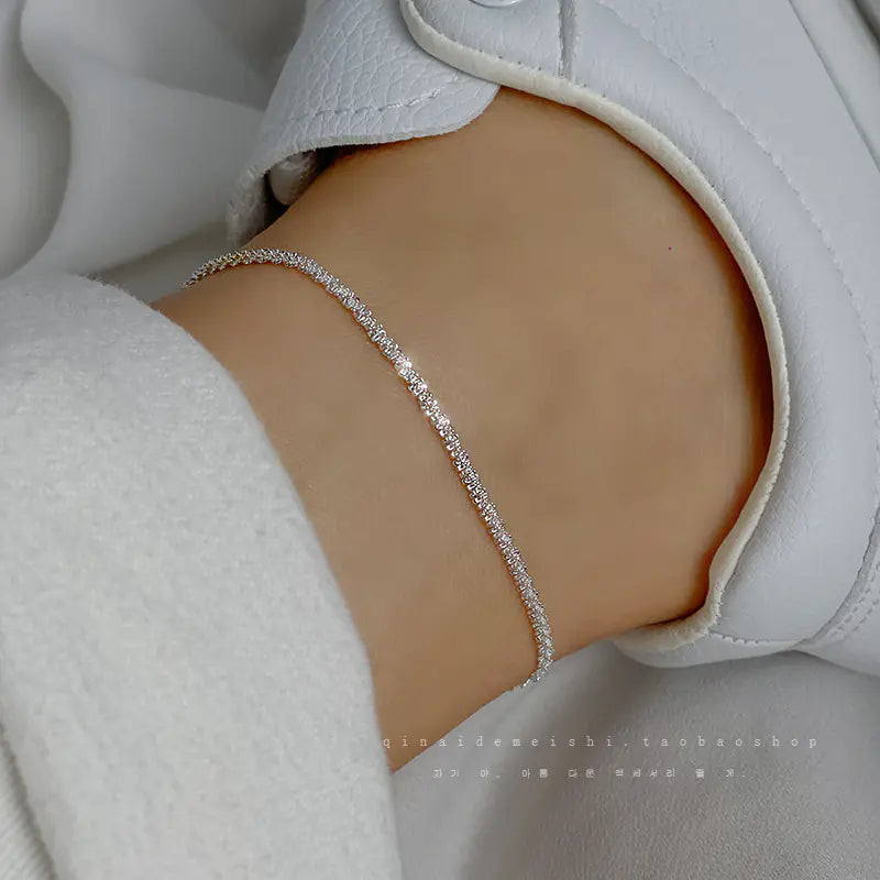 Starry Sky Glittering Ankle Bracelet for Couples